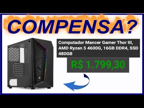 PC Pichau Gamer Termit, AMD Ryzen 5 5600G, 16GB DDR4, SSD M.2 480GB