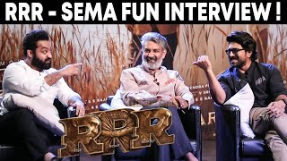 NTR, Ram Charan, Rajamouli Sema Fun 😂😂 Interview in Tamil | RRR Team Interview | RRR Movie