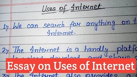 10 Lines Essay on Uses of Internet//English Essay//Uses of Internet