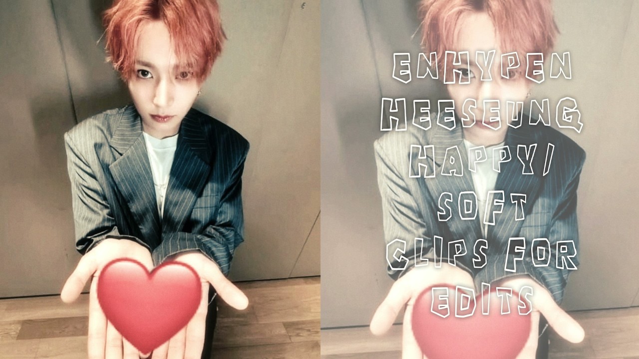 ENHYPEN Heeseung happy/soft/cute editing clips scenepack #1. +MEGA link