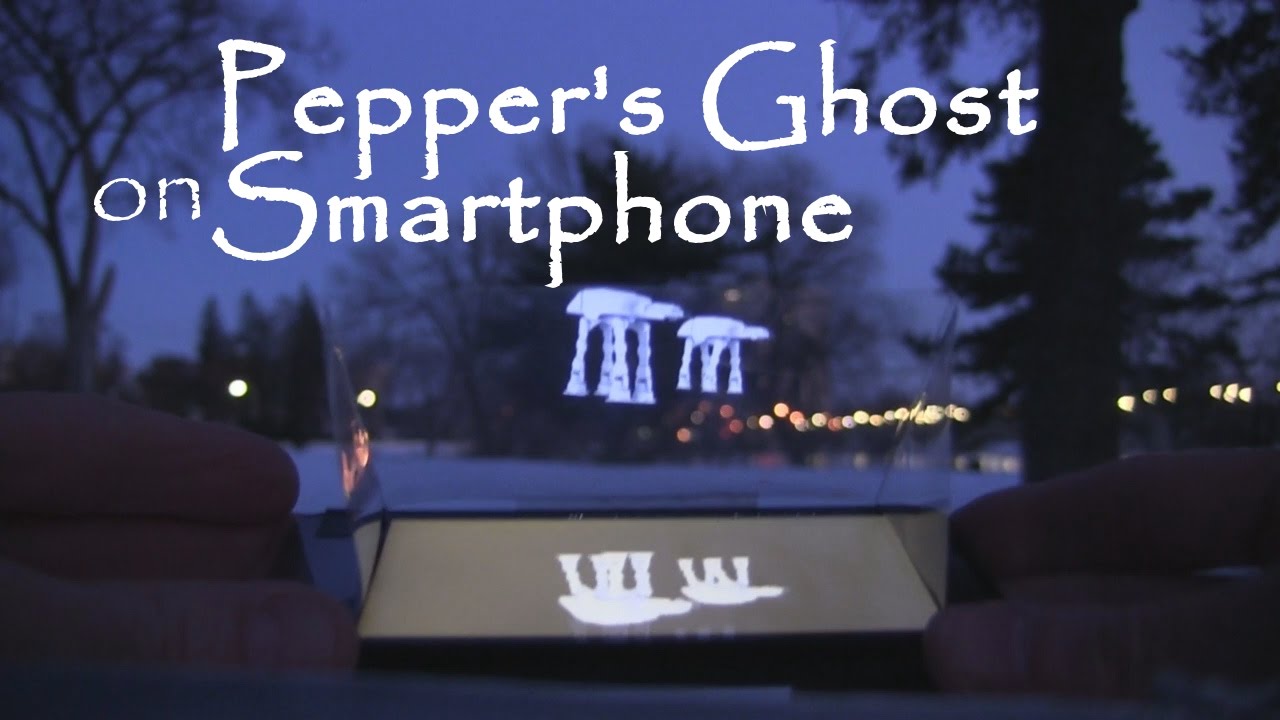 Pepper's Ghost on Smartphone YouTube