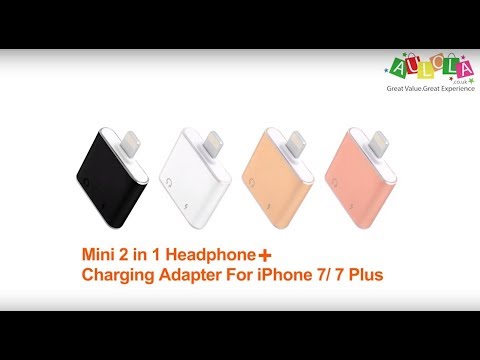 Mini 2 in 1 Headphone + Charging Adapter For iPhone 7/ 7 Plus