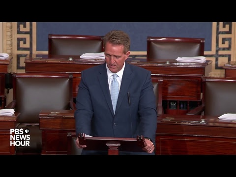 WATCH: Sen. Jeff Flake (R-Arizona) expected to address tomorrow's Kavanaugh hearing