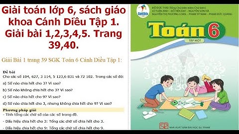 Download sách giáo khoa toán lớp 6 tập 1