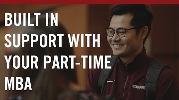 Built in Support with your Part-Time MBA