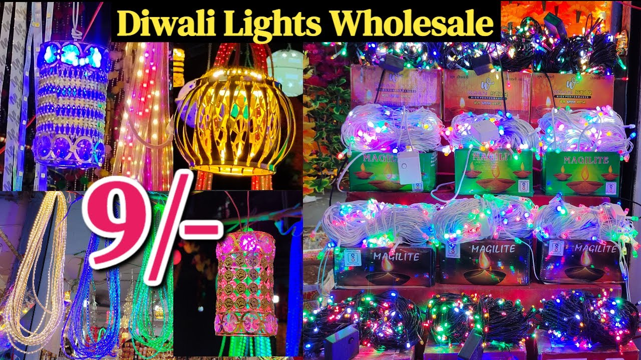 Diwali Lights Wholesale Market in Delhi Sadar Bazar 2021 ( Diwali ...