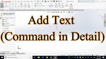 Sketch Text or add text in  Solidworks in Urdu / Hindi for Beginner | Tutorial 20
