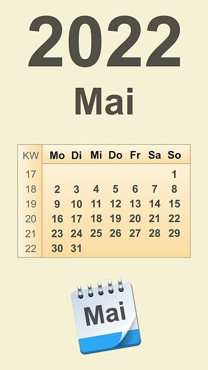 Kalender Mai 2022