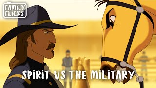 Spirit vs The Army | Spirit: Stallion of the Cimarron (2002) | Family Flicks