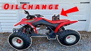 Honda 250Ex Oil Change