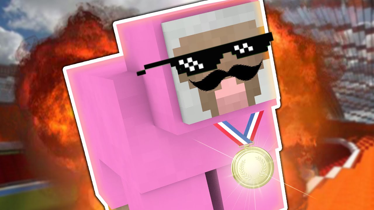 Pink Sheep Wins Gold Minecraft Olympics Youtube - pink sheep island roblox