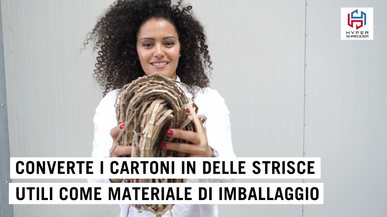 Trita cartoni | Ricicla Cartoni per Imballaggio |  Nuova Hyper Shredder 300 Strisce