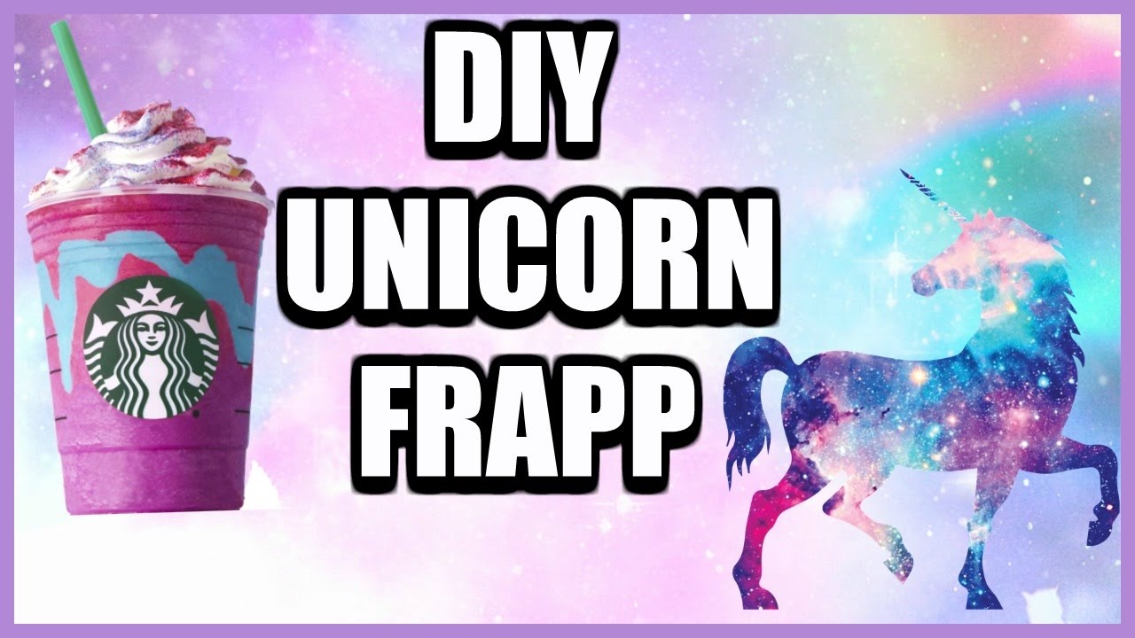 DIY UNICORN Frappuccino YouTube