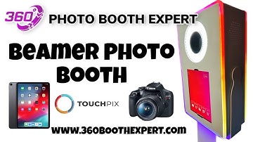iPad photo booth with dslr camera shooting with Touchpix. Buy a Beamer Photo Booth at 360BoothExpert
