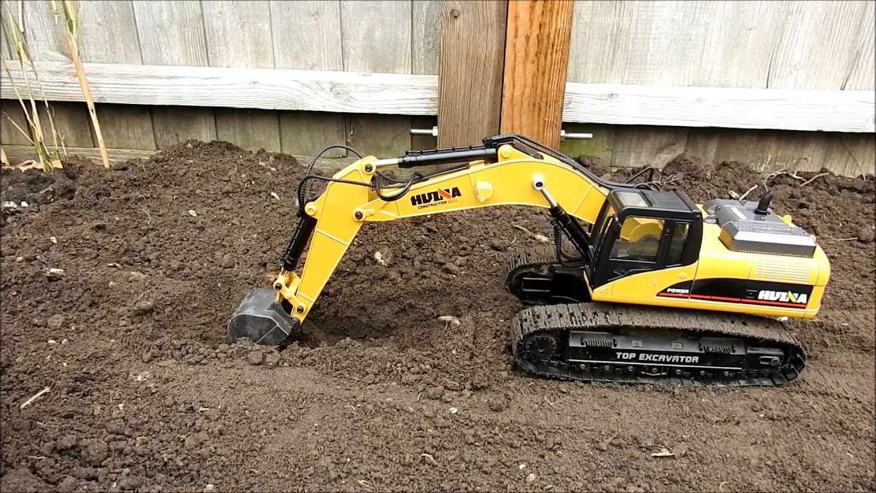 huina fm 1580 v2 full metal rc excavator unboxing