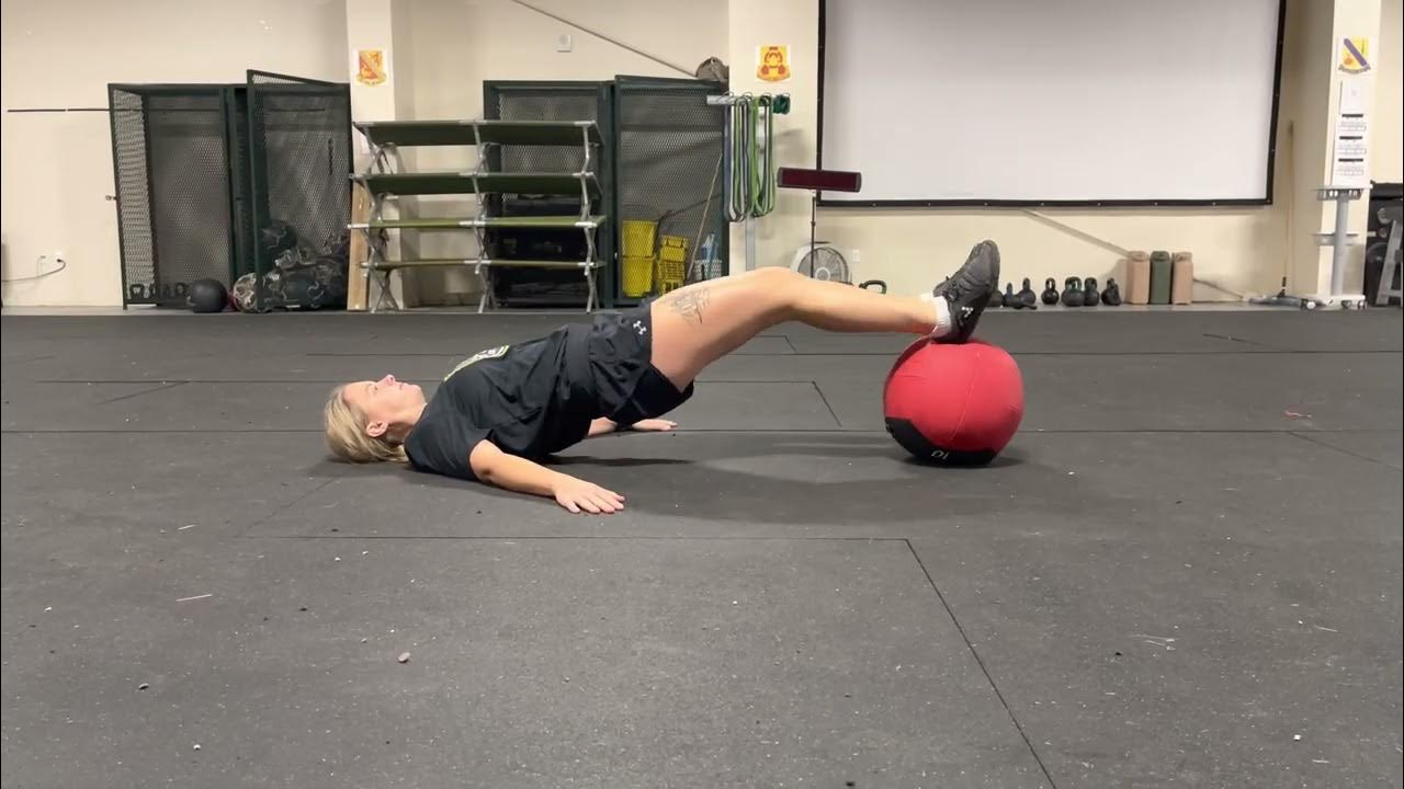Stability Ball Hamstring Curl YouTube