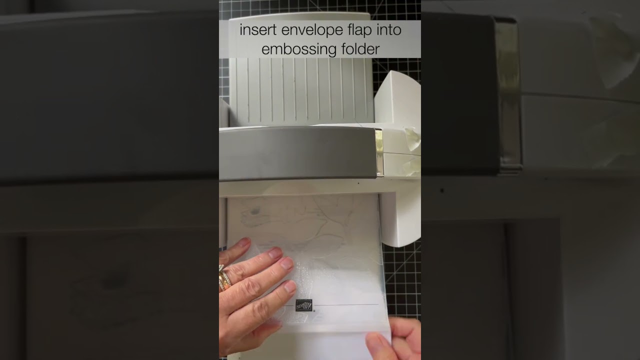 Emboss an Envelope Flap - A Stampin' Pretty 1 Minute to WOW! Video Tutorial #cardmaking