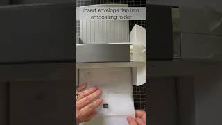 Emboss an Envelope Flap - A Stampin' Pretty 1 Minute to WOW! Video Tutorial #cardmaking