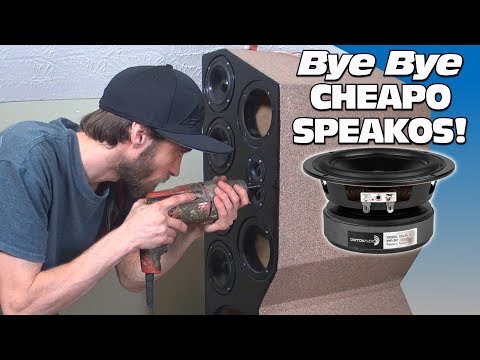 DIY Home Theater Towers: UPGRADING to Better Speakers & How To Wire a