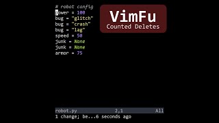 VimFu — Counted Deletes