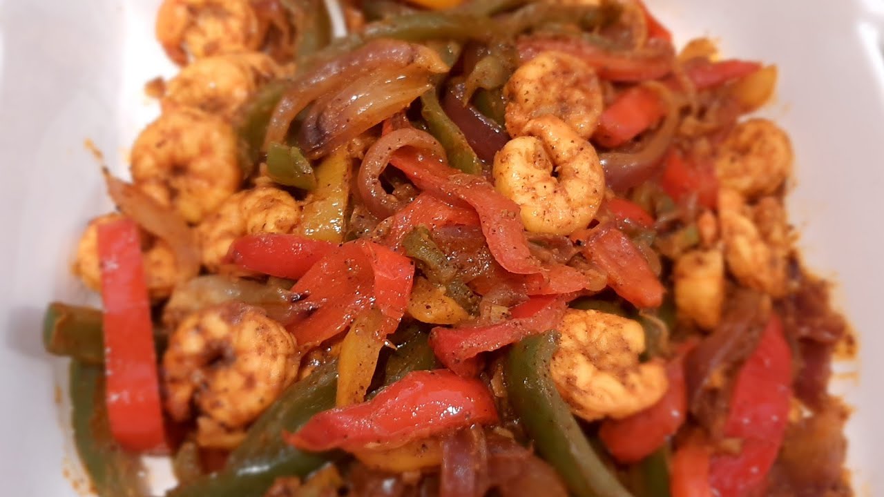 How to make fajita shrimp/فاهيتا روبيان - YouTube