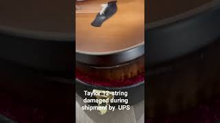 Video supplied by buyer of my Taylor 12-string damaged during shipment by UPS.