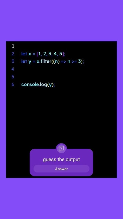 #javascript what is the output of the following javascript code ? - YouTube