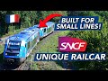 Across rural picturesque france with sncfs smallest train  the x73500