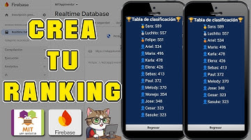 TABLA DE CLASIFICACIÓN CON MIT APP INVENTOR Y FIREBASE | RANKING DE JUGADORES FÁCIL