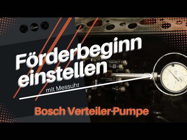 Förderbeginn einstellen am Cummins, Bosch VE Pumpe