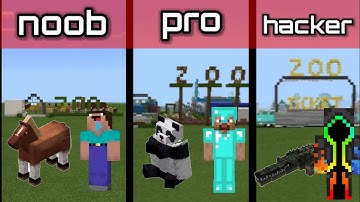 #Minecraft# Noob vs Pro vs Hacker zoo challenge
