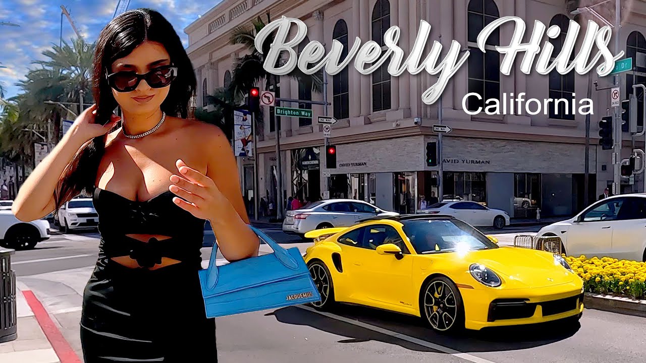 Beverly Hills🌴🌴 Virtual Walking Tour in Los Angeles, California, USA | Supercars, Luxury Shopping 4K