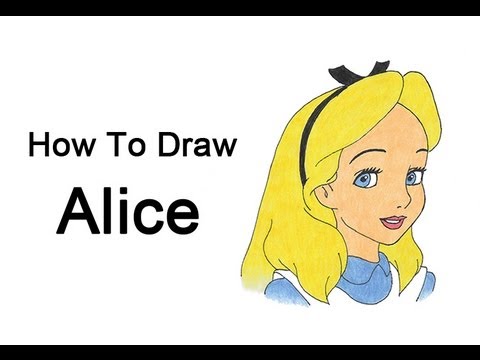 How to Draw Alice (Alice in Wonderland) - YouTube