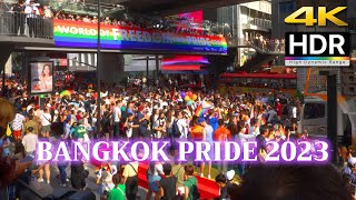 [ 4K HDR 🇹🇭 ] Bangkok Pride Parade 2023 / Pride Month LGBTQ Pride Parades / Miss Grand Thailand
