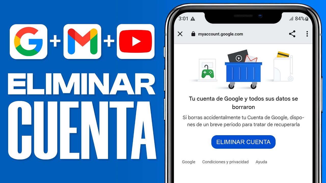 Cómo ELIMINAR una CUENTA de Google Para SIEMPRE (2026) - YouTube