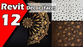 12- Create Decor (face) in Revit architecture (Quick video)