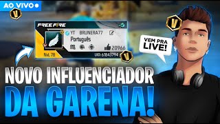 🔥 FREE FIRE AO VIVO - BRUNERA77🔥SALINHA COM INSCRITOS 🔥