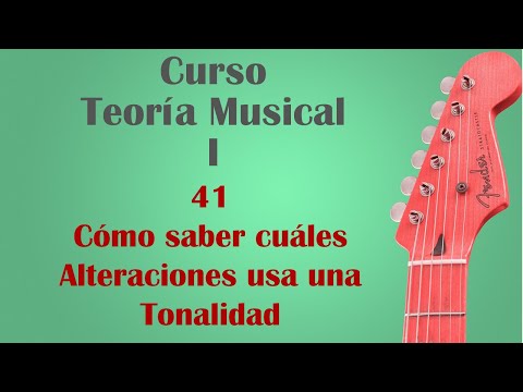 Curso de Teoría Musical Completo – 41   Cómo saber cuales alteraciones usa una tonalidad