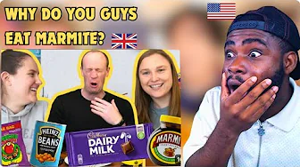 American Reacts Americans Try Iconic British Food