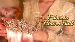 ASMR | Princess Treatment for the Rose Ball 🌹 (makeup + hair) {layered sounds}