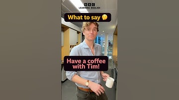 English conversation – have a coffee with Tim ☕️ #shorts