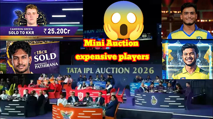 IPL 2026 Auction | News from ipl auction| Cameron Green,Mathesha, Prashant veer, Kartik Sharma 🔥