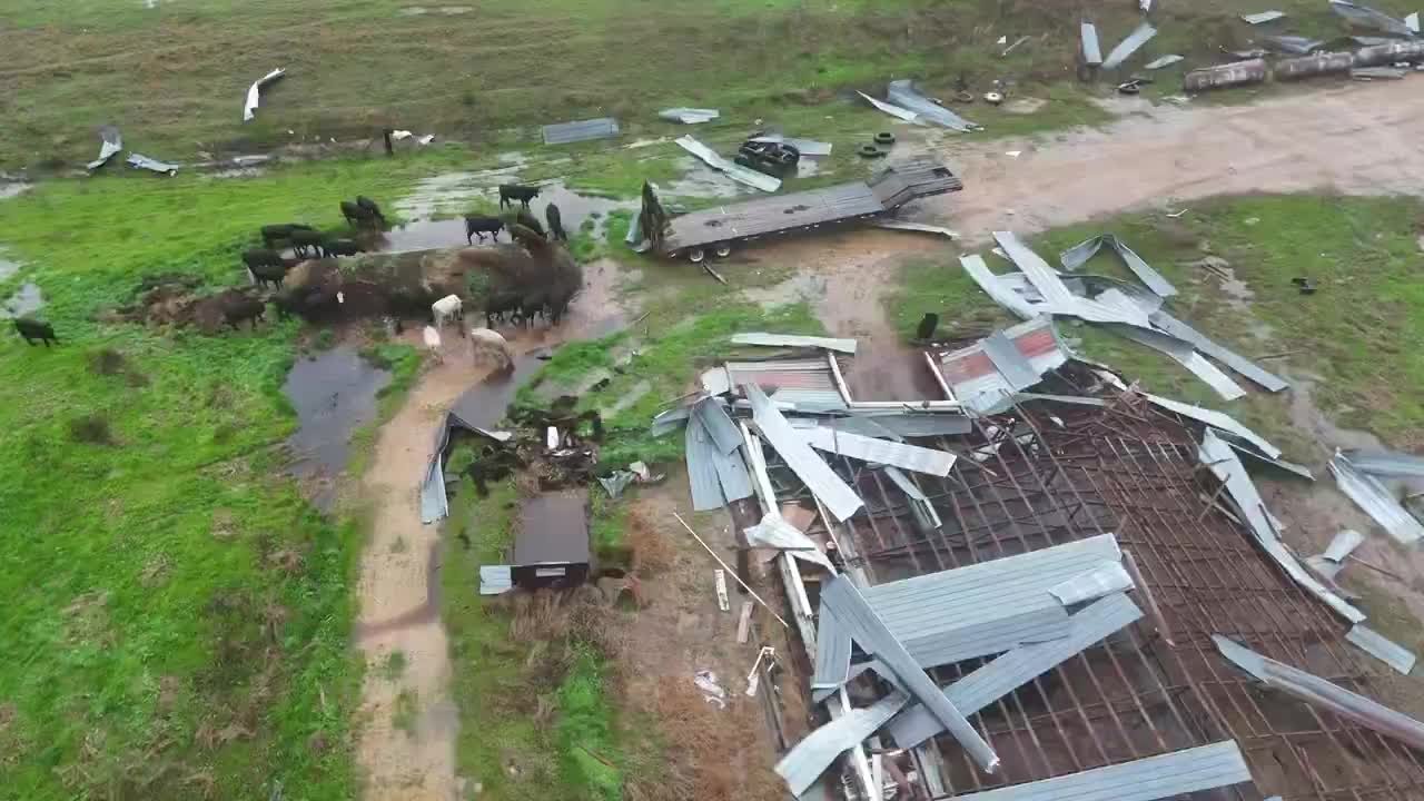 Stunning drone video shows damage across Alabama after tornado outbreak ...