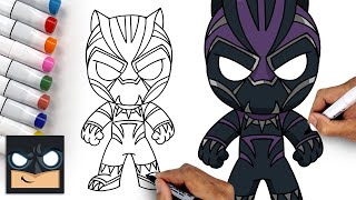 how to draw shuri black panther 2