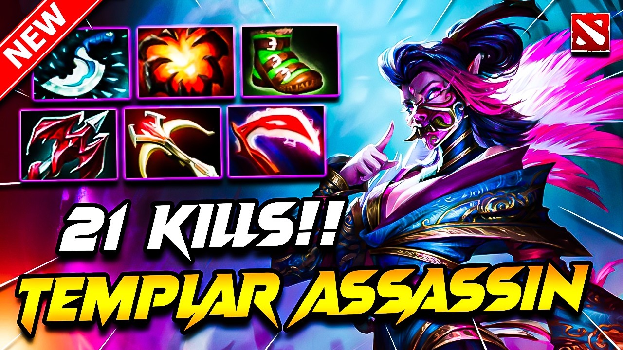 TEMPLAR ASSASSIN Dota 2 Gameplay | x21 Kills!! Templar Assassin DOTA 2 ...