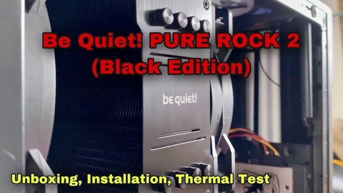 be quiet! Pure Rock 2 Black, BK007, 150W TDP, CPU cooler, elegant black