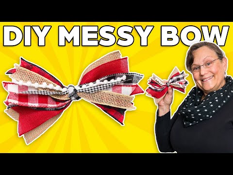 How to Make a Messy Bow - Easy Bow Tutorial