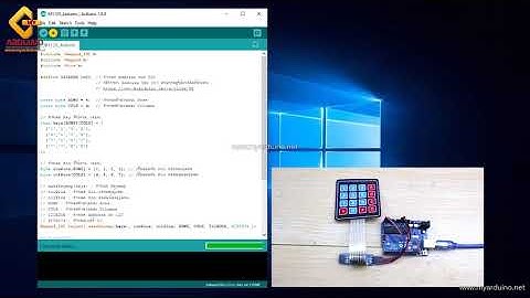สอนใช้งาน Arduino I2C Matrix 4x4 Keypad คีย์แพ็ด ปุ่มกด 4x4 แบบ I2C