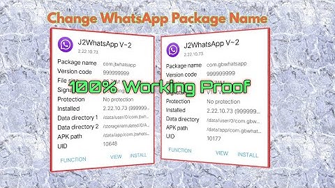 Change Package Name Of WhatsApp | Edit WhatsApp Package Name