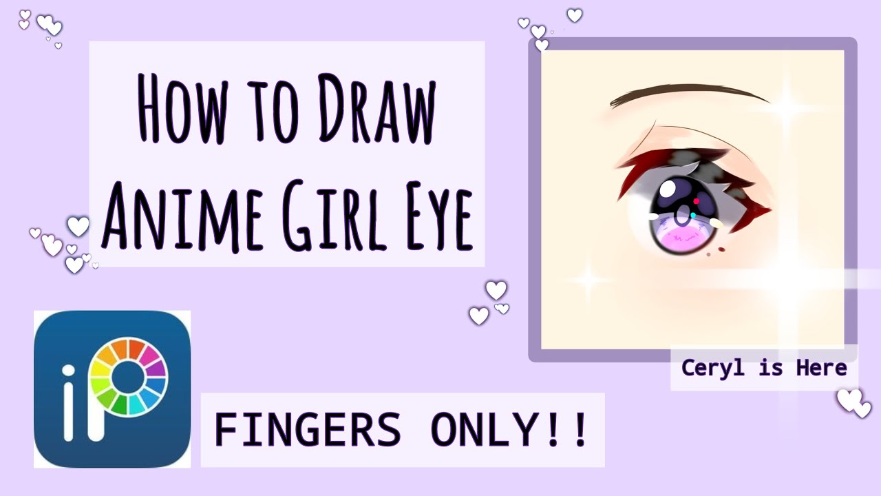 How to Draw Anime for Beginners : Drawing Anime Girl Eye on Ibis Paint ...